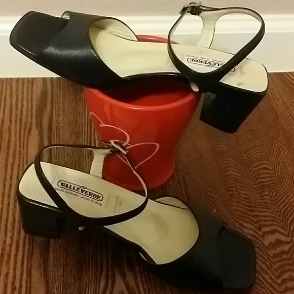 VALLE VERDE ☆Made in Italy?Black Sandal - Picture 2 of 4