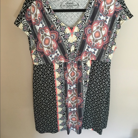 Soma short sleeve tunic Size Large