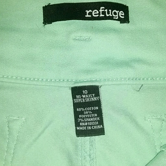 Green high waisted super skinny jeans!! - Picture 3 of 3