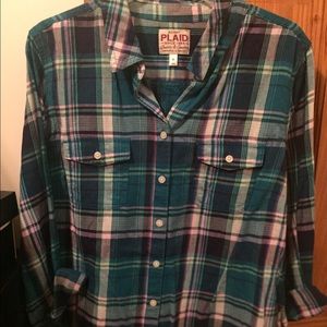 Never worn old navy flannel button down