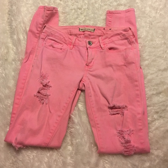 Neon Pink Skinny Jeans
