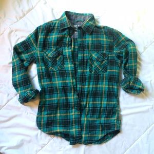 Green Plaid Flannel