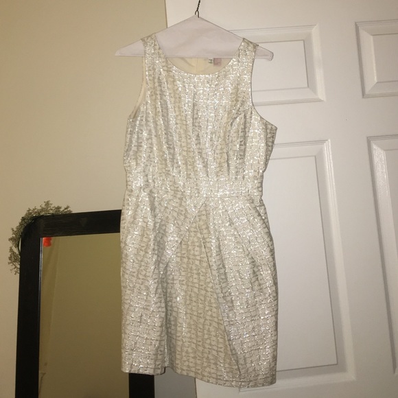 Shimmery white dress