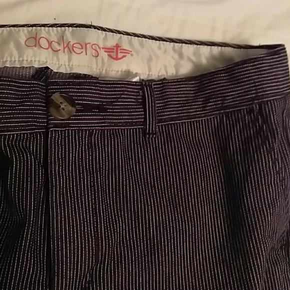 Dockers Pinstripe Capri Pants - Picture 1 of 3
