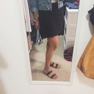 Black Mini w/ Lace Embroidery