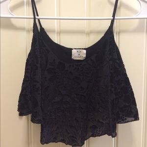 Urban Outfitters Cropped Floral Top