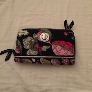 Vera Bradley Moon Blooms Turn Lock Wallet
