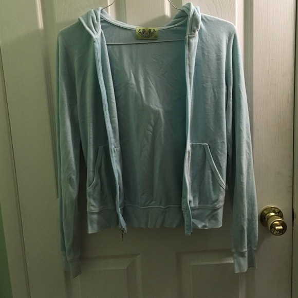 Light blue Juicy Couture Zip up hoodie
