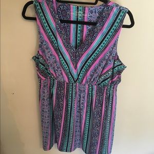Soma colorful tunic. Worn twice, Size Large