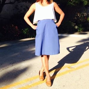 Vintage high waist A-line skirt