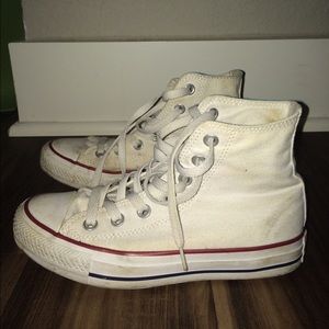 CONVERSE White High Top Shoes