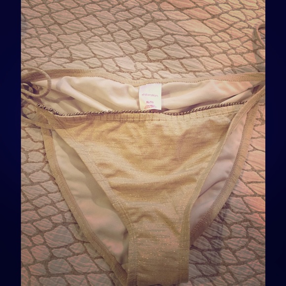 Target Xhilaration XL gold bikini bottom