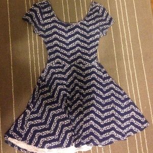 Chevron Floral Dress
