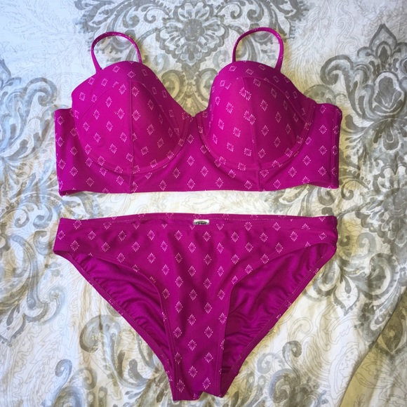 Two piece matching swim suit
