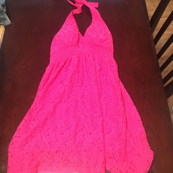 Vanity pink lace dress