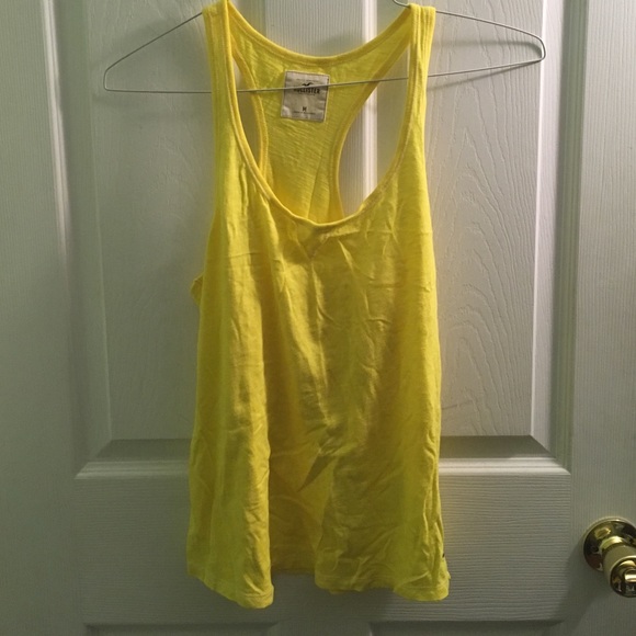 Brand new yellow Hollister tank top