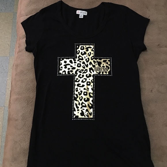 Blingin Cheetah Print GUESS Tee