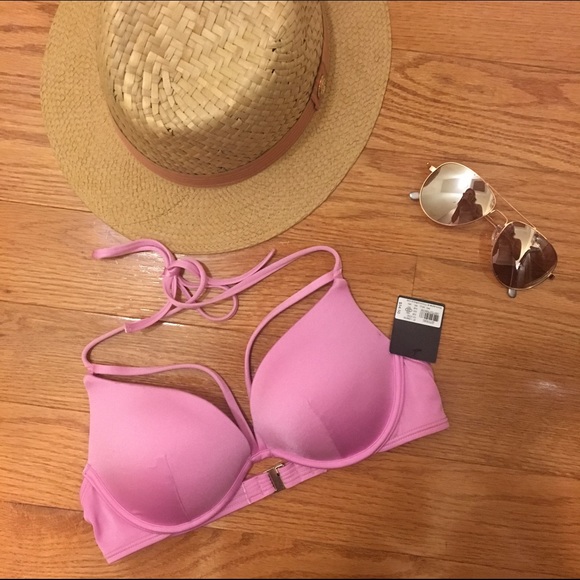 VS Strappy Hottie Halter Bikini Top Size 34A