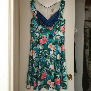 Hawaiian Print Dress