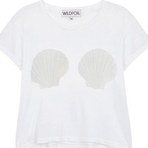Wildfox NWT white shell t shirt