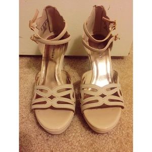 Beige Strappy Sandals