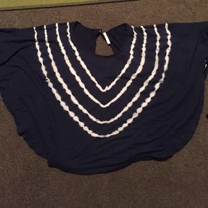 Tye dye flowy blouse