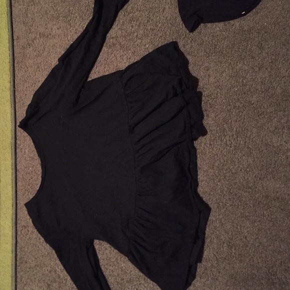Ruffled bottom free people shirt
