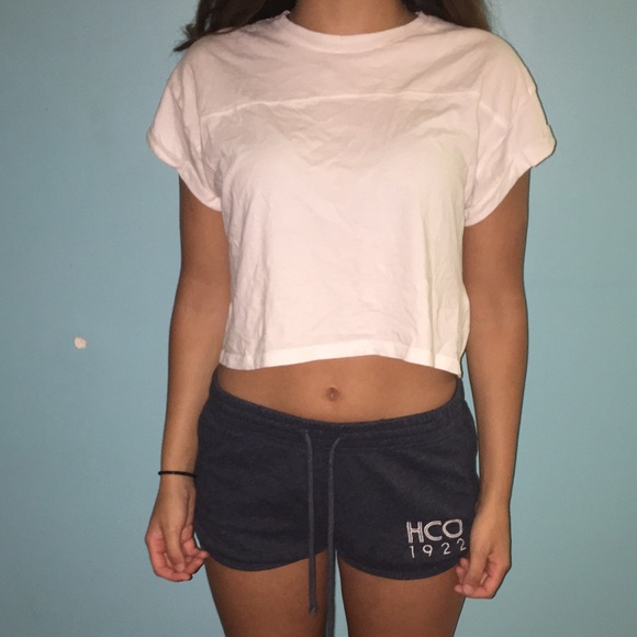 white crop top