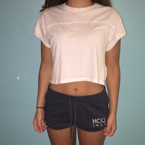 white crop top