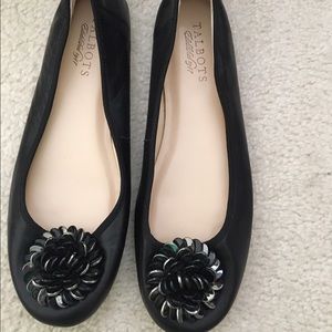 Talbots black flats. Size 7.5. Retail $129.