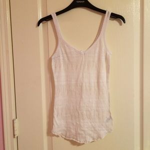Aeropostale white lace tank top