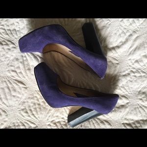 Michael Kors suede platform pumps