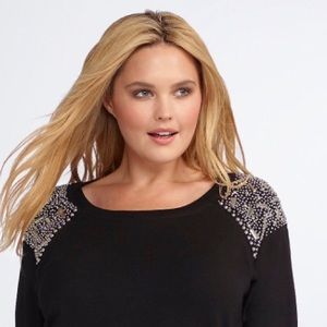 Rebel Wilson for Torrid Embellished Sweater in 1x
