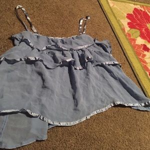 Delicate ruffle tank