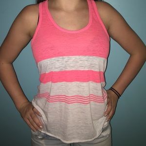 pink razor back tank