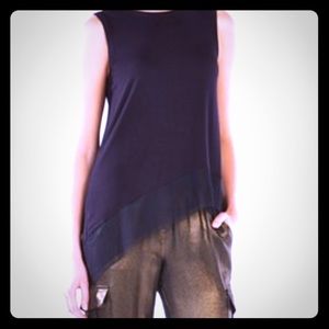 BCBG brand new never worn black and blue tank