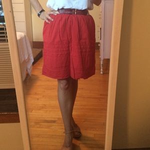 Red Maeve skirt
