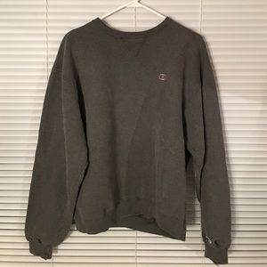 dark gray champion crewneck