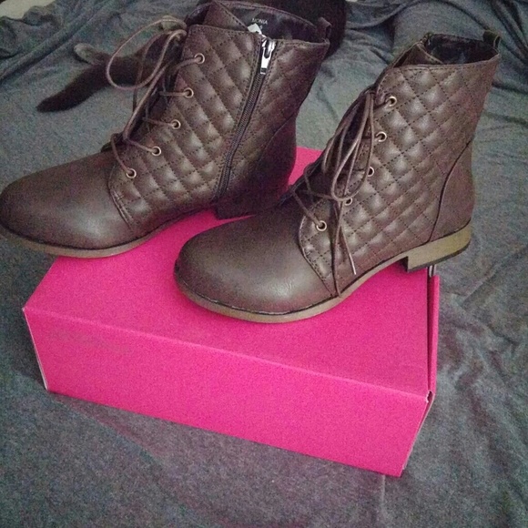Brown booties
