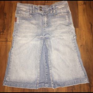 7 for all mankind denim jean skirt. Sz 27 Euc