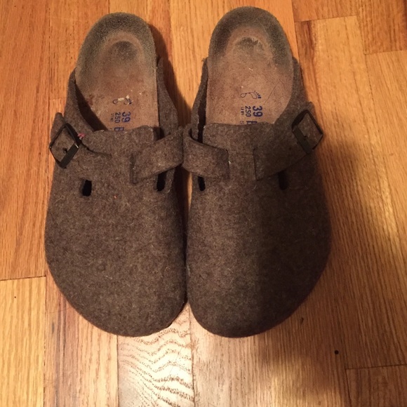 Birkenstock wool clogs