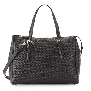 Tod's signature embossed leather satchel bag