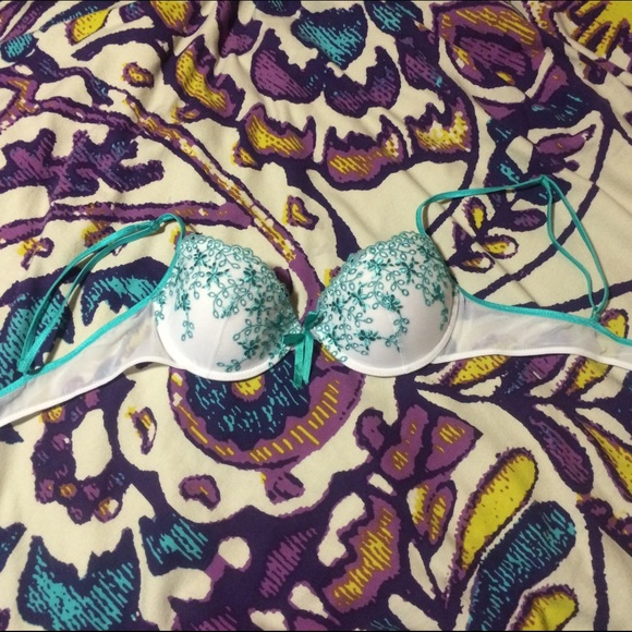 Embroidered bra