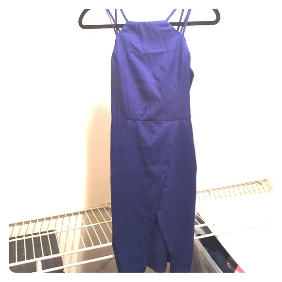 Navy blue cocktail dress