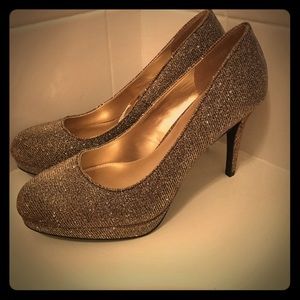 Glitter heels with tags!
