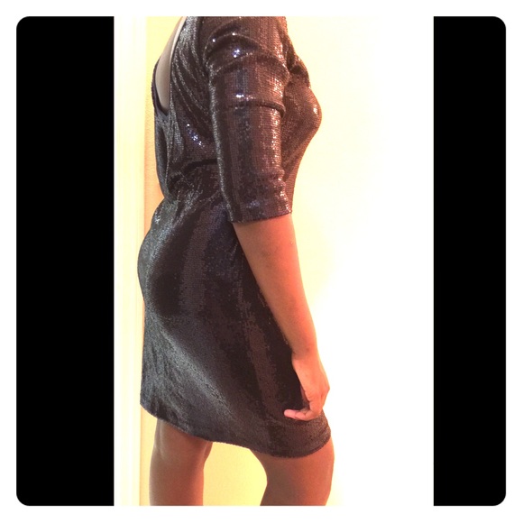Bebe black Sequence dress