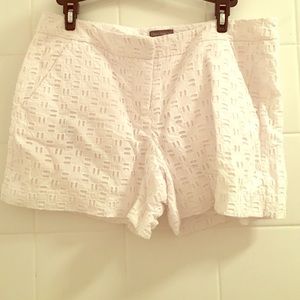 Vince Camuto white eyelet shorts, worn once.