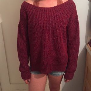 Sparkle and Fade Raspberry sweater