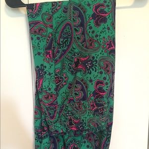 Aerie paisley silk pants- size L