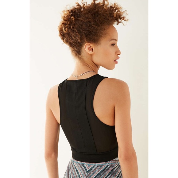 π« NFS π« Urban Silence + Noise Bodycon Crop Top - Picture 4 of 4